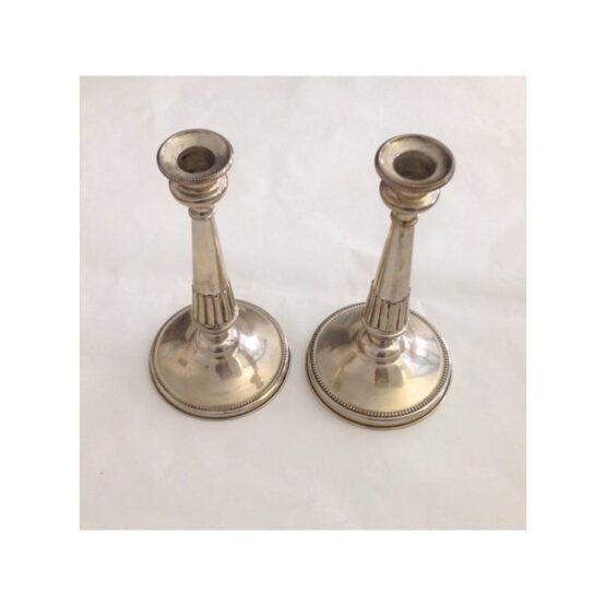 800 Solid Silver Vintage Candlesticks
