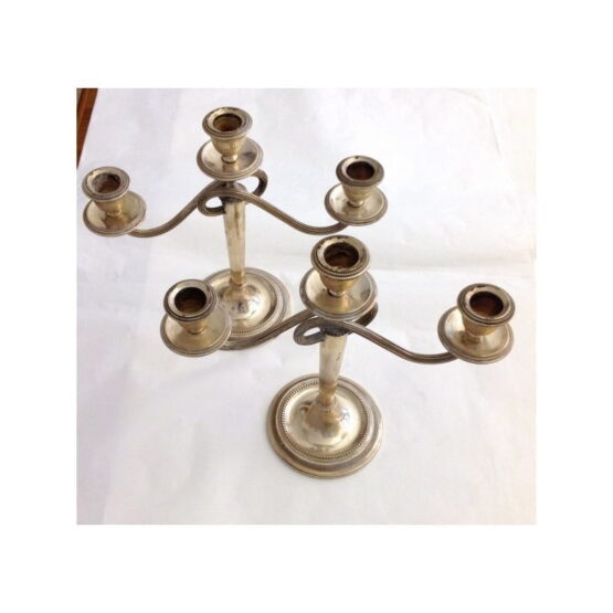 Candelabri d'epoca in argento massiccio 800 millesimi