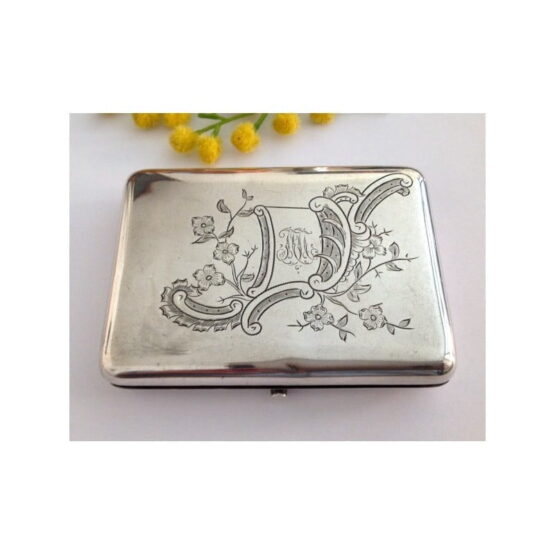 Vintage Solid Silver Cigarette Case