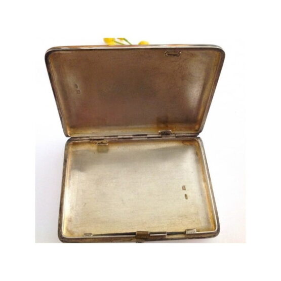 Vintage Solid Silver Cigarette Case - Image 3