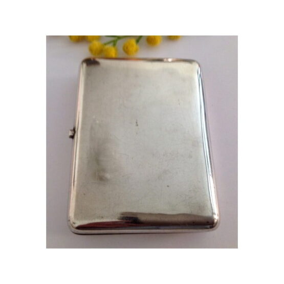 Vintage Solid Silver Cigarette Case - Image 4