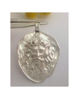 Medaglia Artigianale " Volto Santo " in argento 800 millesimi