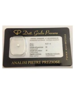 Diamante Naturale in Blister sigillato ct 0.12