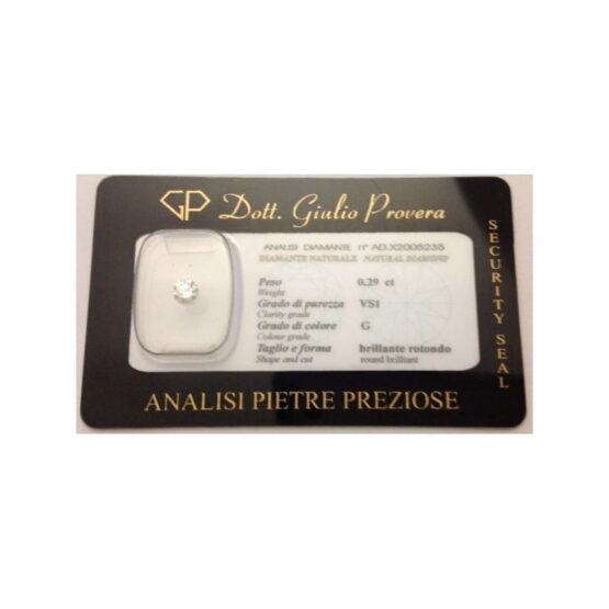 Diamante Naturale in Blister sigillato - ct 0,29
