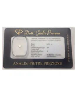 Natural Diamond in Blister Certified- ct 0.13