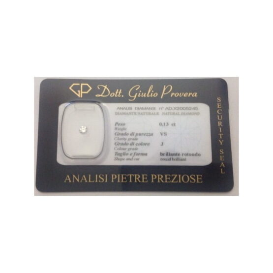 Diamante Naturale in Blister Sigillato - ct 0.13