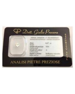 Diamante Naturale in Blister sigillato - ct 0,37