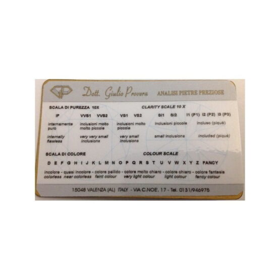 Natural Diamond in Blister Certified - ct 0.37