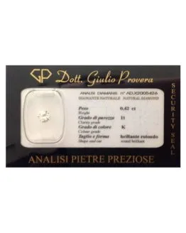 Diamante Naturale in Blister Sigillato - ct 0,42