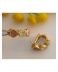 Orecchini in oro giallo 18kt con Quarzi - gr. 6.1