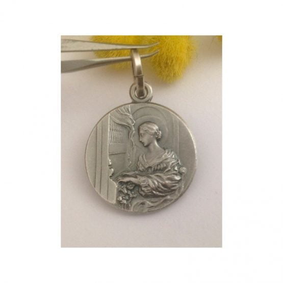 "Saint Cecily" 925 Sterling Silver Medal