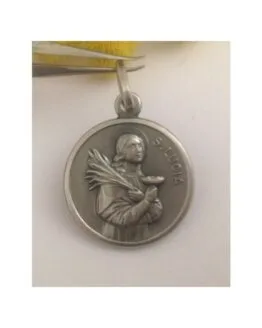 "Saint Lucy" 925 Sterling Silver Medal