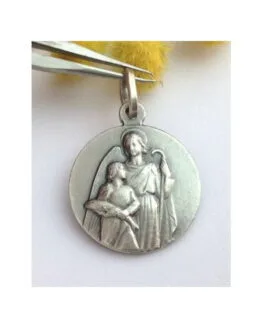 MEDAGLIETTA " SAN RAFFAELE ARCANGELO " IN ARGENTO MASSICCIO 925 MILLESIMI