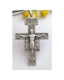 STERLING SILVER "ST. DAMIANO" CROSS