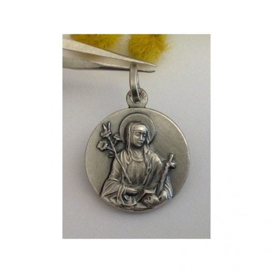 "Santa Caterina da Siena" medal in 925 sterling silver
