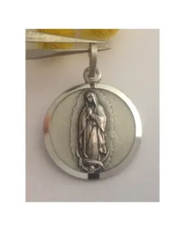 Medaglietta " Madonna di Guadalupe " in argento 925 millesimi
