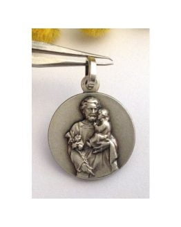 925 Sterling Silver " Saint Joseph " Medal
