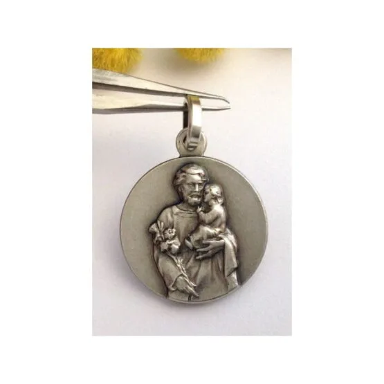 925 Sterling Silver " Saint Joseph " Medal