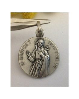 925 Sterling Silver " Saint Bridget " Medal