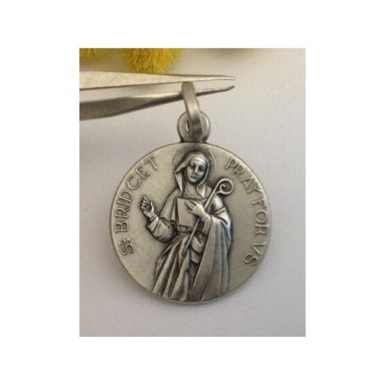 925 Sterling Silver " Saint Bridget " Medal