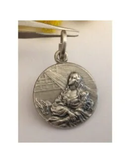925 Sterling Silver " Saint Agata " Medal