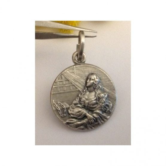 925 Sterling Silver " Saint Agata " Medal