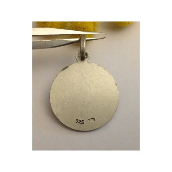 925 Sterling Silver " Saint Agata " Medal