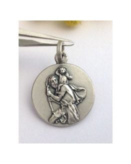 925 Sterling Silver " Saint Christopher " Medal