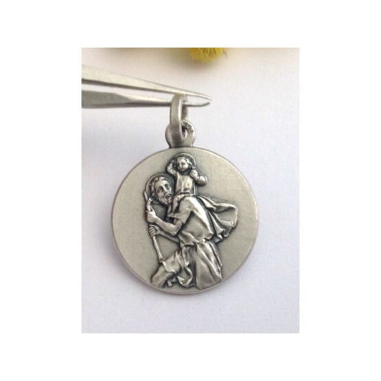 925 Sterling Silver " Saint Christopher " Medal