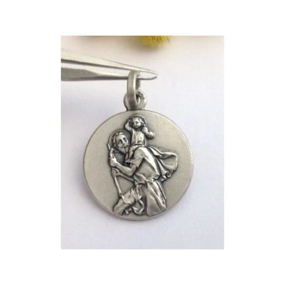 Medaglietta " San Cristoforo " in Argento 925 millesimi