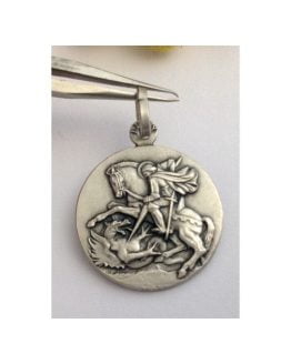 925 Sterling Silver " Saint George " Medal