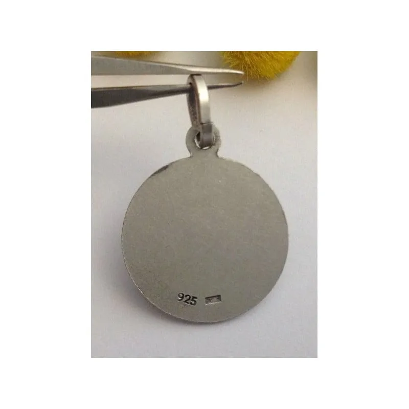 Medaglietta " San Gennaro " in Argento 925 millesimi