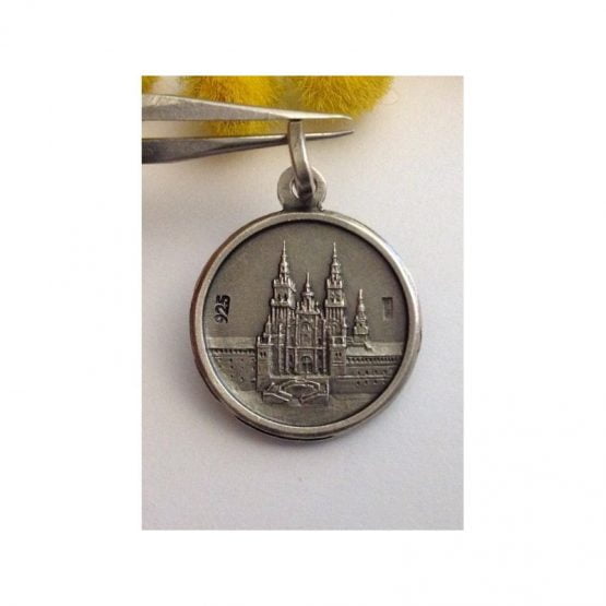 Medaglietta " Santiago de Compostela " in argento 925