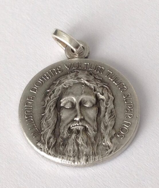 925 Sterling Silver " Holy Face of The Holy Shroud of Turin " Medal - Image 5