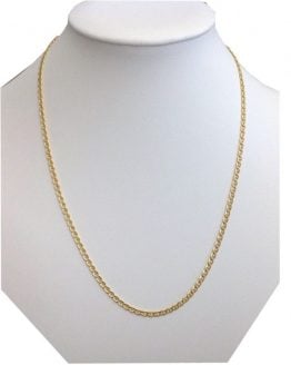 18KT SOLID YELLOW GOLD STUD LINK CHAIN