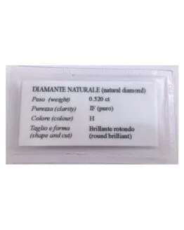Natural Diamond in Blister Cerfified - ct 0.52