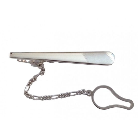 FERMACRAVATTA IN ARGENTO 925 MILLESIMI RODIATO