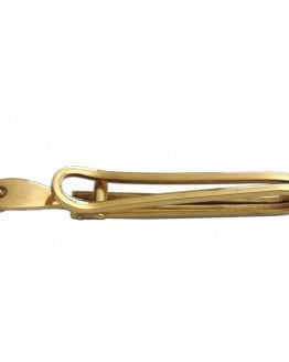 18KT SOLID YELLO GOLD TIE BAR WITH CLIP'S CLOSING