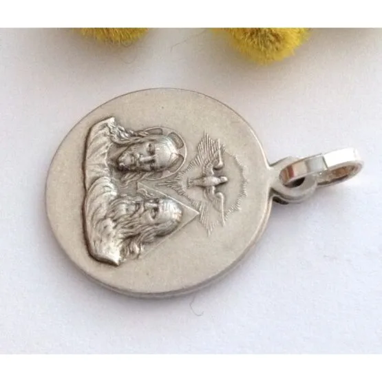 925 STERLING SILVER " THE HOLY TRINITY " MEDAL - Image 4