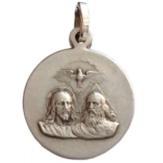 925 STERLING SILVER " THE HOLY TRINITY " MEDAL