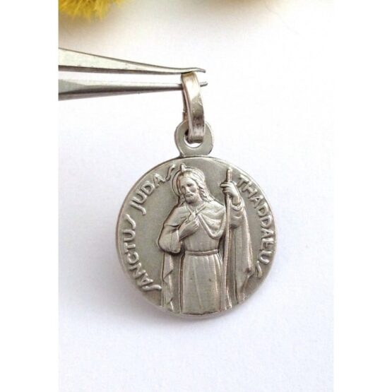 925 SILVER SAINT JUDE THADDUS THE APOSTLE MEDAL - Image 2