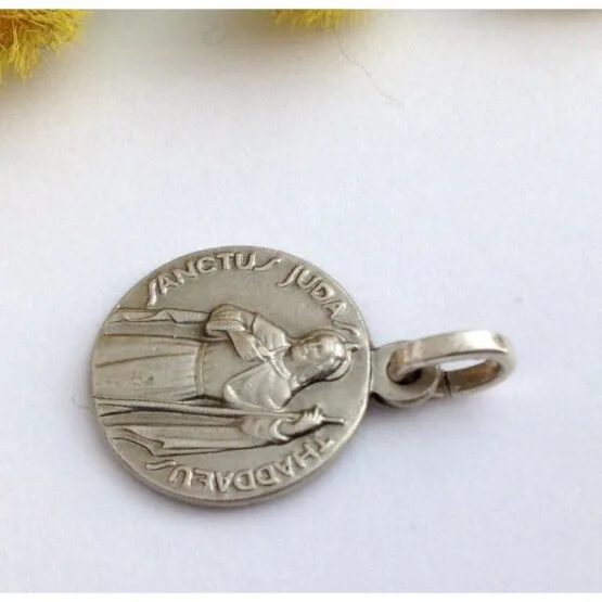 925 SILVER SAINT JUDE THADDUS THE APOSTLE MEDAL - Image 3