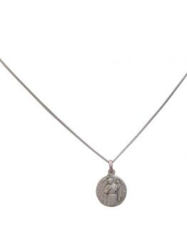 SAINT JUDE THADDEUS THE APOSTLE 925 STERLING SILVER MEDAL + CHAIN