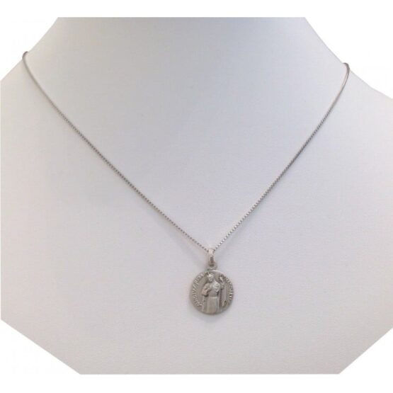 SAINT JUDE THADDEUS THE APOSTLE 925 STERLING SILVER MEDAL + CHAIN - Image 5