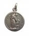 MEDAGLIETTA " SAN FRANCESCO D'ASSISI " IN ARGENTO MASSICCIO 925