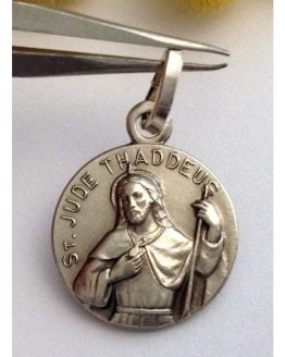 Medaglietta " San Giuda Taddeo " in argento 925 millesimi