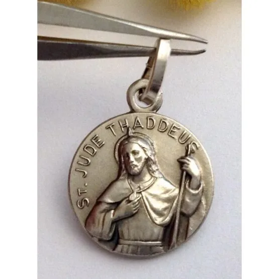 925 Sterling Silver medal" Saint Jude Thaddeus "