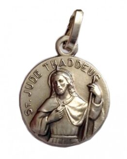 925 Sterling Silver medal" Saint Jude Thaddeus "