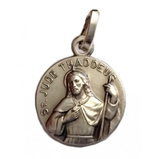 925 Sterling Silver medal" Saint Jude Thaddeus "