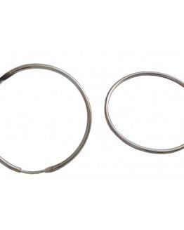 925 STERLING SILVER ROUND EARRINGS